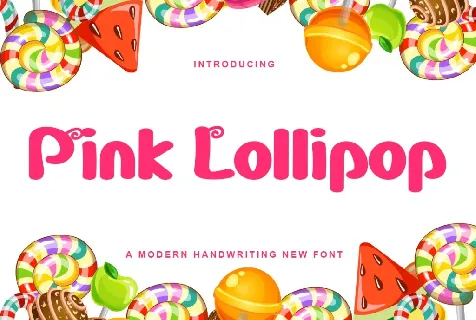 Pink Lollipop font