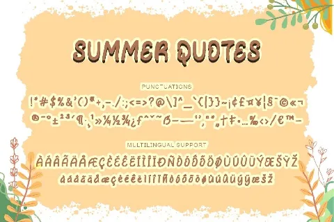 Summer Quotes Demo font