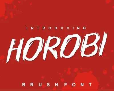 Horobi font