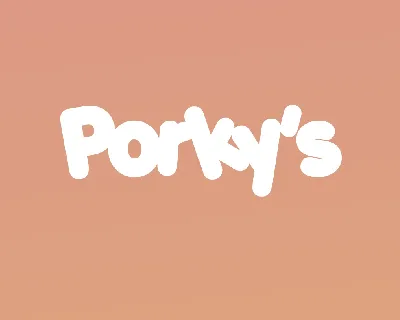 Porky’s Family font