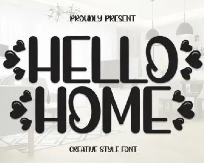 Hello Home Display font