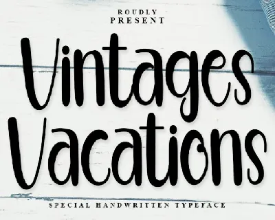 Vintages Vacations font