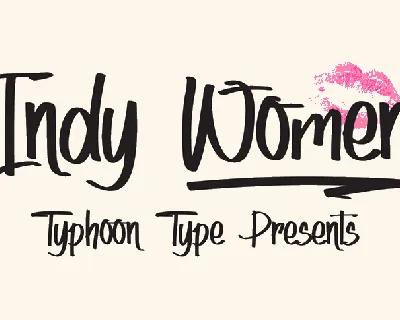 Indy Women Script font