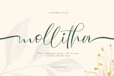 Mollitha Modern Calligraphy font