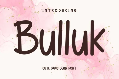 Bulluk Display font
