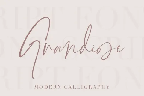 Grandiose font