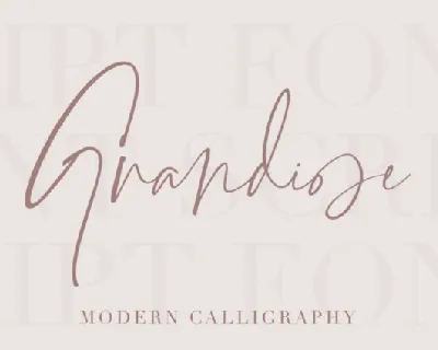 Grandiose font