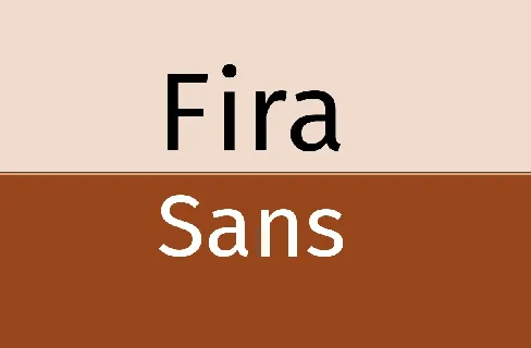 Fira Sans Family font