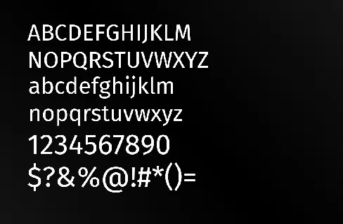 Fira Sans Family font