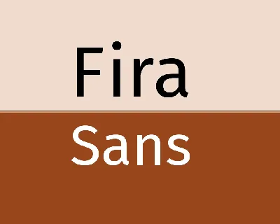 Fira Sans Family font