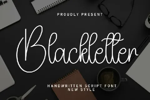 Blackletter Script font