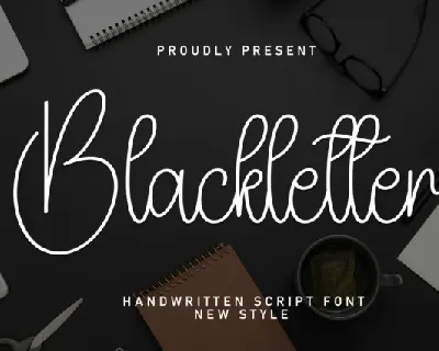 Blackletter Script font