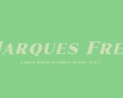 Marques Family Free font