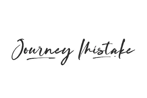 Journey Mistake Demo font