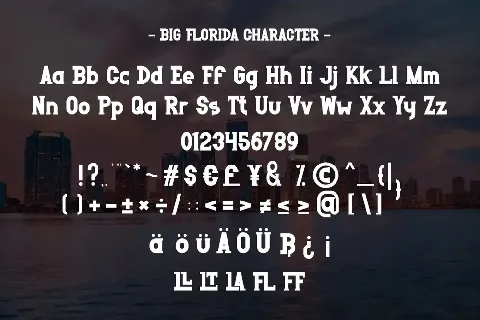 BigFlorida font