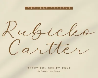 Rubicko Cartter font