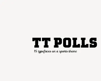 TT Polls Family font