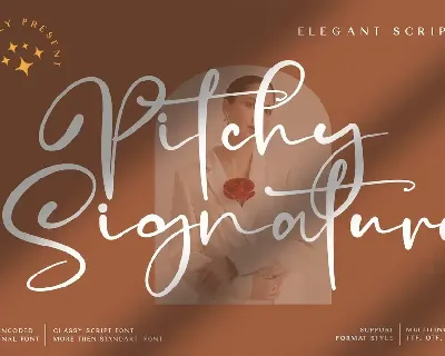 Pitchy Signature Script font