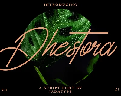 Dhestora font