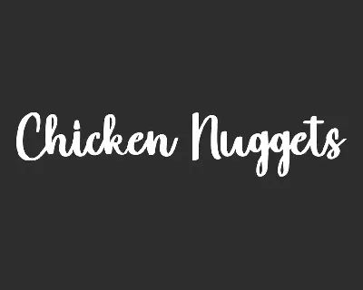 Chicken Nuggets font