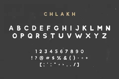 Chlakh – Hand Drawn font
