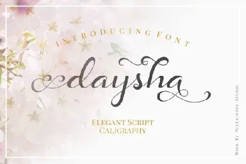 Daysha Calligraphy font