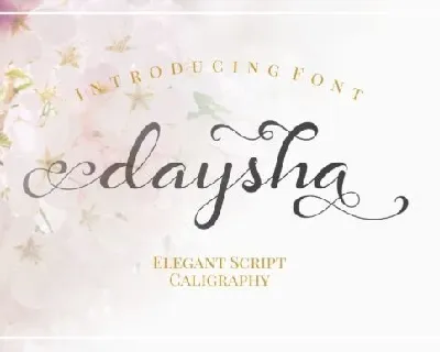 Daysha Calligraphy font