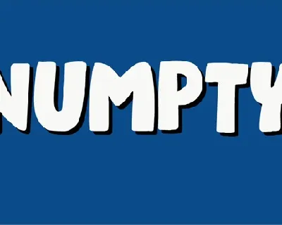 Numpty font