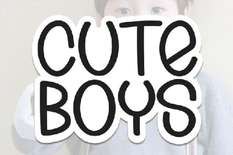 Cute Boys Display font