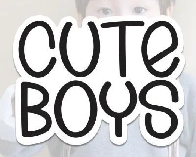 Cute Boys Display font