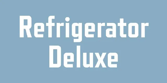 Refrigerator Deluxe Family font