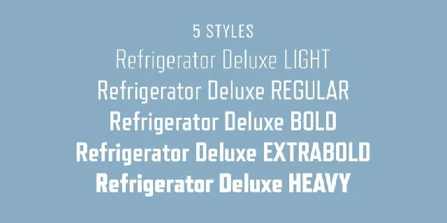 Refrigerator Deluxe Family font