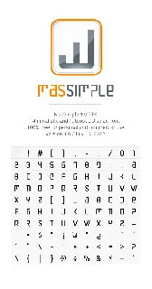 MasSimple 1.0 font