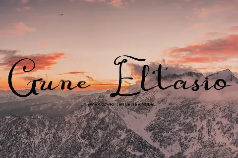 GUNE ELTASIO font