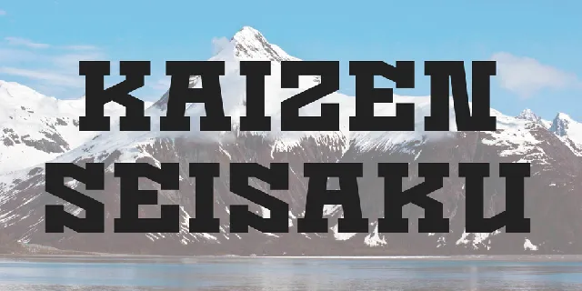 Kaizen Seisaku font