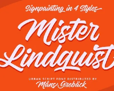 Mister Lindquist font