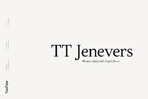 TT Jenevers Family font