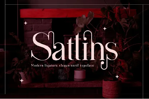 Sattins font