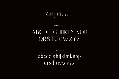 Sattins font