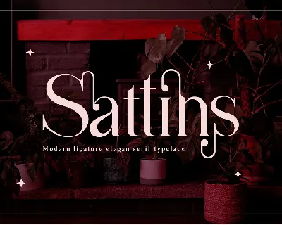 Sattins font