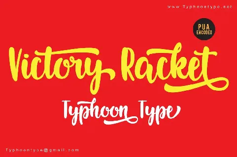 Victory Racket Script font