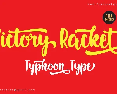 Victory Racket Script font