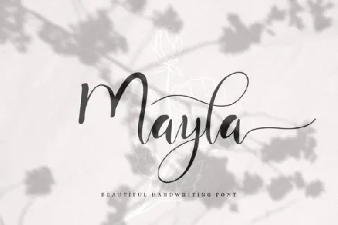 Mayla Script font