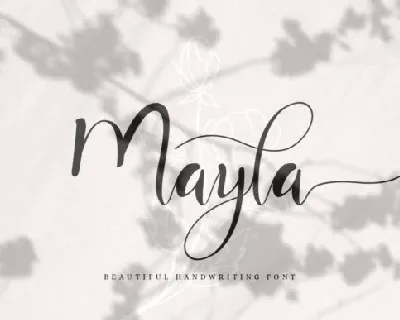 Mayla Script font