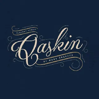 Qaskin Black font