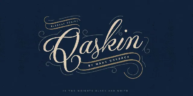 Qaskin Black font