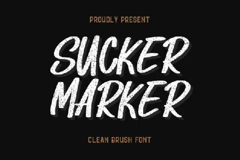 Sucker Marker font