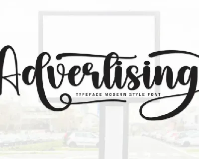 Advertising Script Typeface font