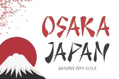 Osaka Japan font