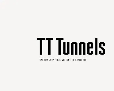 TT Tunnels Family font